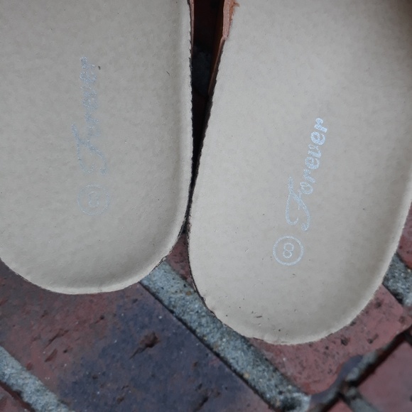 Two strap sandals /Camel tan color /Forever Sz 8 - Picture 3 of 4